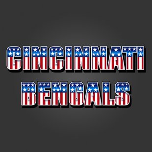 Cincinnati Bengals American Captain Logo decal sticker