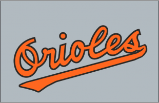 Baltimore Orioles 1955 Jersey Logo Sticker Heat Transfer