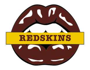 Washington Redskins Lips Logo Sticker Heat Transfer