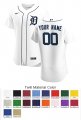 Detroit Tigers Custom Letter and Number Kits for Home Jersey Material Twill