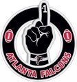 Number One Hand Atlanta Falcons logo Sticker Heat Transfer