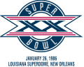 Super Bowl XX Logo Sticker Heat Transfer