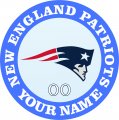 New England Patriots Customized Logo decal sticker