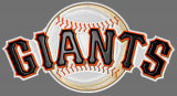 San Francisco Giants Plastic Effect Logo Sticker Heat Transfer