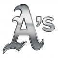 Oakland Athletics Silver Logo Sticker Heat Transfer