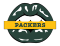 Green Bay Packers Lips Logo Sticker Heat Transfer