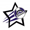 Colorado Rockies Baseball Goal Star logo Sticker Heat Transfer