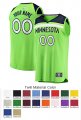 Minnesota Timberwolves Custom Letter and Number Kits for Statement Jersey Material Twill