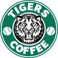 Detroit Tigers Starbucks Coffee Logo Sticker Heat Transfer