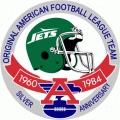 New York Jets 1984 Anniversary Logo Sticker Heat Transfer