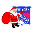 New York Rangers Santa Claus Logo Sticker Heat Transfer