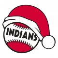Cleveland Indians Baseball Christmas hat logo Sticker Heat Transfer