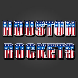 Houston Rockets American Captain Logo decal sticker