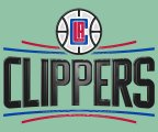 Los Angeles Clippers Plastic Effect Logo Sticker Heat Transfer