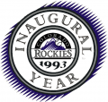 Colorado Rockies 1993 Anniversary Logo decal sticker