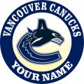 Vancouver Canucks Customized Logo Sticker Heat Transfer