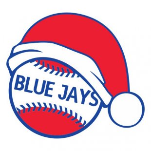 Toronto Blue Jays Baseball Christmas hat logo Sticker Heat Transfer