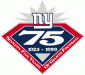 New York Giants 1999 Anniversary Logo Sticker Heat Transfer