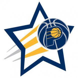 Indiana Pacers Basketball Goal Star logo decal sticker