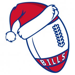 Buffalo Bills Football Christmas hat logo decal sticker