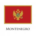 Montenegro flag logo decal sticker