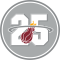 Miami Heat 2012-2013 Anniversary Logo Sticker Heat Transfer