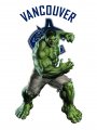 Vancouver Canucks Hulk Logo Sticker Heat Transfer