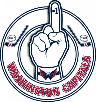 Number One Hand Washington Capitals logo Sticker Heat Transfer