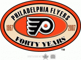Philadelphia Flyers 2006 07 Anniversary Logo decal sticker