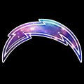 Galaxy Los Angeles Chargers Logo decal sticker