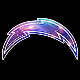 Galaxy Los Angeles Chargers Logo Sticker Heat Transfer