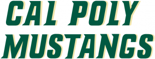 Cal Poly Mustangs 1999-Pres Wordmark Logo 03 Sticker Heat Transfer
