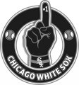 Number One Hand Chicago White Sox logo decal sticker