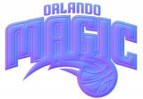 Orlando Magic Colorful Embossed Logo Sticker Heat Transfer