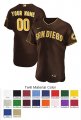 San Diego Padres Custom Letter and Number Kits for Road Jersey Material Twill