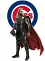Chicago Cubs Thor Logo Sticker Heat Transfer