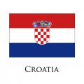 Croatia flag logo Sticker Heat Transfer