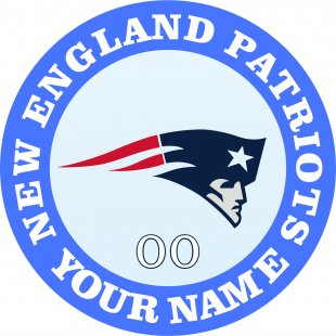 New England Patriots Customized Logo Sticker Heat Transfer