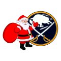 Buffalo Sabres Santa Claus Logo Sticker Heat Transfer