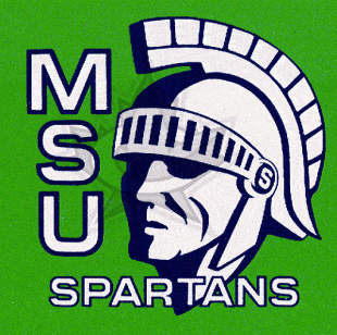 Michigan State Spartans 1978-1982 Alternate Logo Sticker Heat Transfer