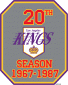 Los Angeles Kings 1986 87 Anniversary Logo decal sticker