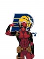 Indiana Pacers Deadpool Logo Sticker Heat Transfer