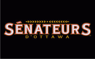 Ottawa Senators 2007 08-Pres Wordmark Logo decal sticker