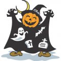Halloween Logo 02 Sticker Heat Transfer