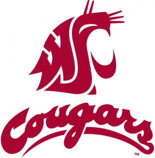 Washington State Cougars 1995-2010 Alternate Logo Sticker Heat Transfer