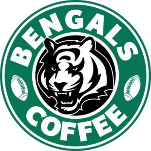 Cincinnati Bengals starbucks coffee logo Sticker Heat Transfer