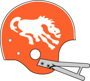 Denver Broncos 1962-1965 Helmet Logo Sticker Heat Transfer