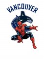 Vancouver Canucks Spider Man Logo Sticker Heat Transfer