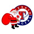 Texas Rangers Santa Claus Logo decal sticker