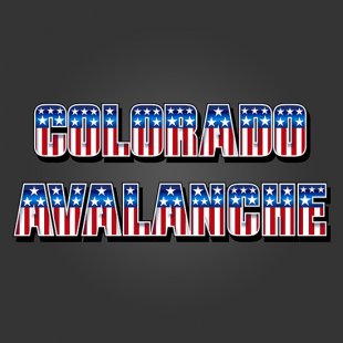 Colorado Avalanche American Captain Logo Sticker Heat Transfer